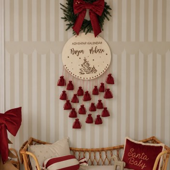 ideatree, vianočné dekorácie, adventný kalendár, kalendár, drevený adventný kalendár, nové mesto nad váhom