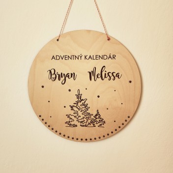 ideatree, vianočné dekorácie, adventný kalendár, kalendár, drevený adventný kalendár, nové mesto nad váhom