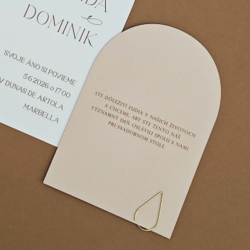 ideatree, oznámenie, svadba, svadobné oznámenie, moderné oznámenie, jednoduché oznámenie, oznámenie oblúk, oznámenie poloblúk, oznámenie polkruh, noiart, nové mesto nad váhom