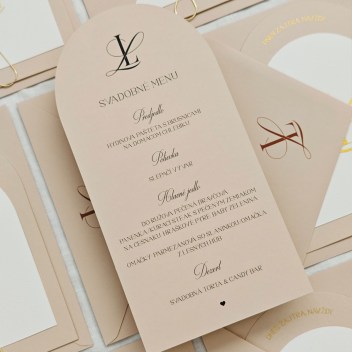 ideatree, oznámenie, svadba, svadobné oznámenie, moderné oznámenie, jednoduché oznámenie, oznámenie oblúk, oznámenie poloblúk, oznámenie polkruh, svadobné menu, menu, noiart, nové mesto nad váhom